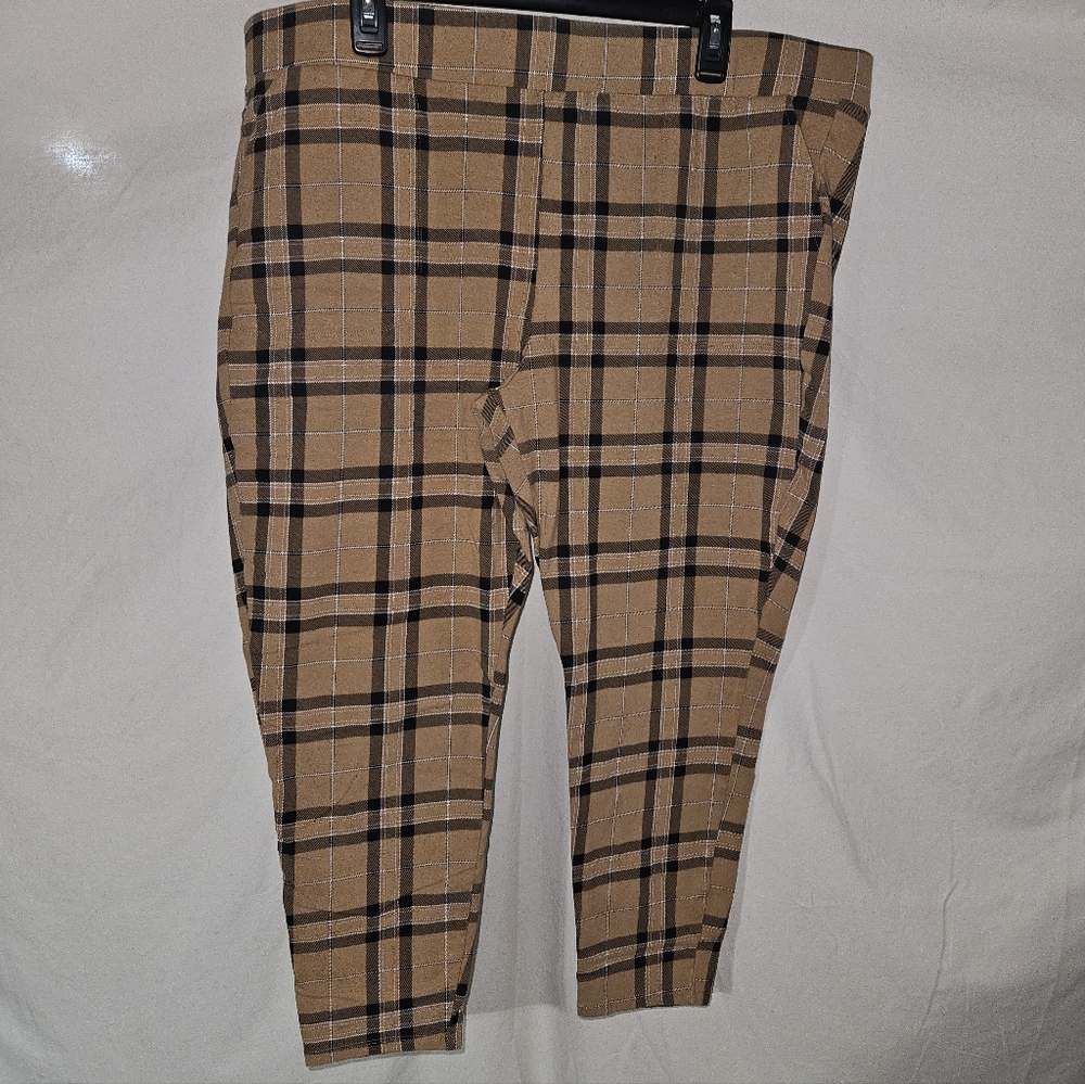 Torrid Yellow Plaid Pocket Leggings